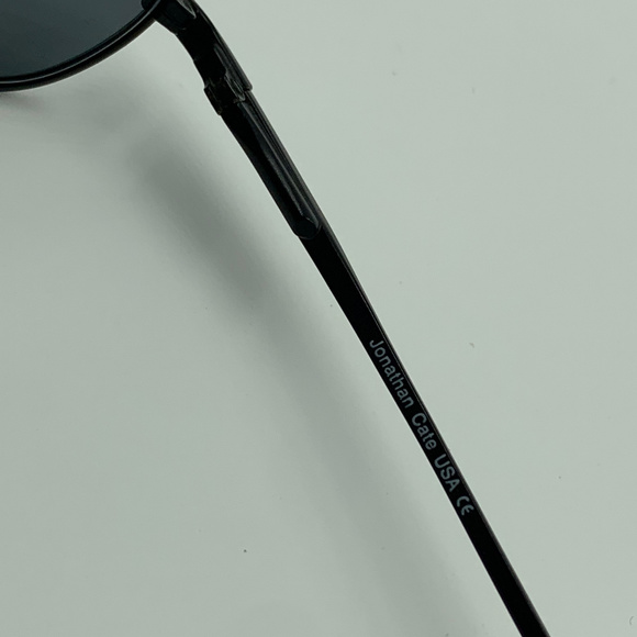 Jonathan Cate Black Metal Oval Sunglasses Frames - Picture 6 of 7